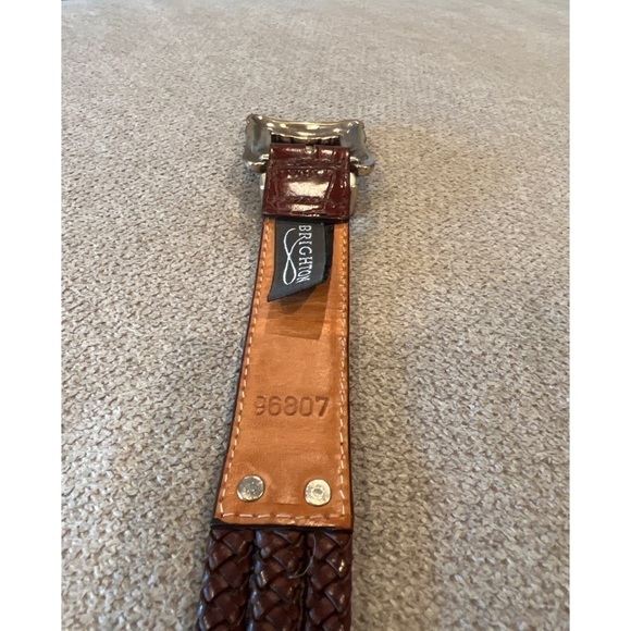 Brighton BROWN BRAIDED LEATHER BELT main image 5